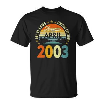 Awesome Since April 2003 Vintage 19Th Birthday Unisex T-Shirt | Mazezy