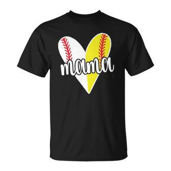 Baller Mama Proud Softball Baseball Player Ball Mom Unisex T-Shirt | Mazezy
