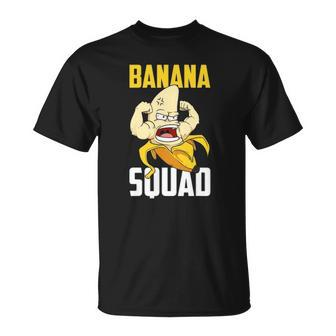 Banana Squad Funny Bananas Fruit Costume Team Unisex T-Shirt | Mazezy