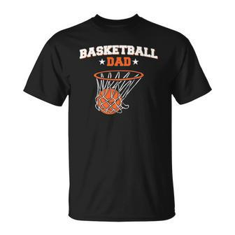 Basketballer Sport Player Fathers Day Basketball Dad Unisex T-Shirt | Mazezy