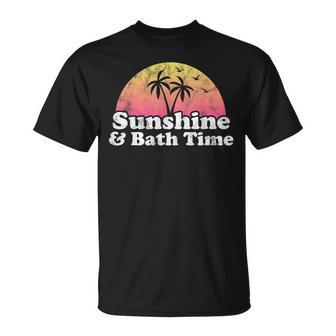 Bath Time Sunshine And Bath Time T-shirt - Thegiftio UK