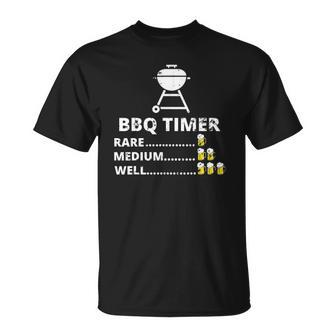 Bbq Timer Barbecue Funny Grill Grilling Gift Unisex T-Shirt | Mazezy