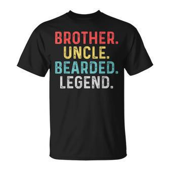 Bearded Brother Uncle Beard Legend Vintage Retro T-shirt - Thegiftio UK