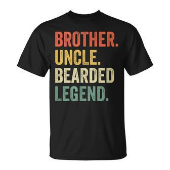 Bearded Brother Uncle Beard Legend Vintage Retro V2 T-shirt - Thegiftio UK