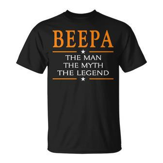 Beepa Grandpa Beepa The Man The Myth The Legend T-Shirt - Seseable