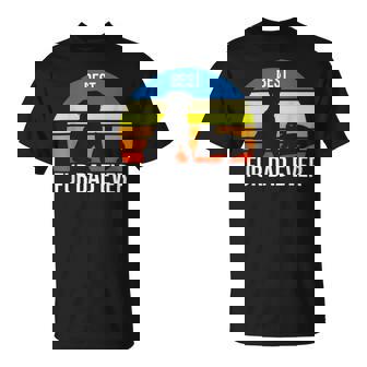 Best Fur Dad Ever Vintage Retro Dog And Cat Owner Funny Unisex T-Shirt - Monsterry