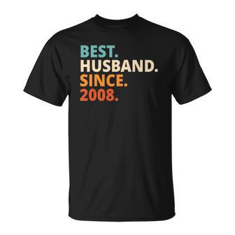 Best Husband Since 2008 14Th Wedding Anniversary T-shirt - Thegiftio UK