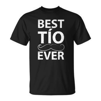 Best Tio Ever Best Uncle Ever Mustache T-shirt - Thegiftio UK
