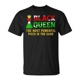 Black Queen The Most Powerful Piece In The Game V3 T-shirt - Thegiftio UK