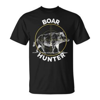 Boar Hunter Hog Hunting Sight Pig V2 T-shirt - Thegiftio UK