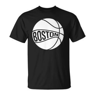 Boston Retro City Massachusetts State Basketball Unisex T-Shirt | Mazezy