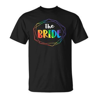 The Bride Gay Lesbian Bachelorette Party Diamond Wedding T-shirt - Thegiftio UK