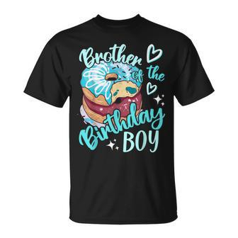 Brother Of The Birthday Boys Donut Birthday Party Family Unisex T-Shirt - Seseable