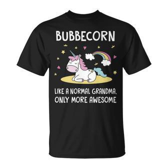 Bubbe Grandma Bubbe Unicorn T-Shirt - Seseable