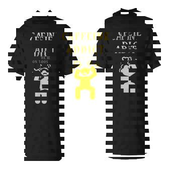 Caffeine Addict On The Loose Mom T-shirt - Thegiftio
