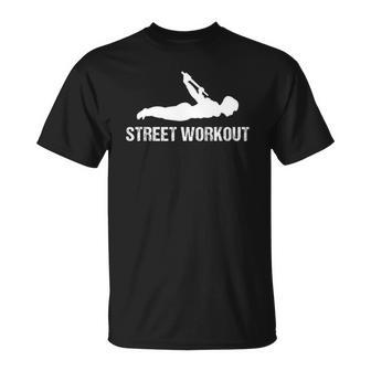 Calisthenics Street Workout - Back Lever Unisex T-Shirt | Mazezy