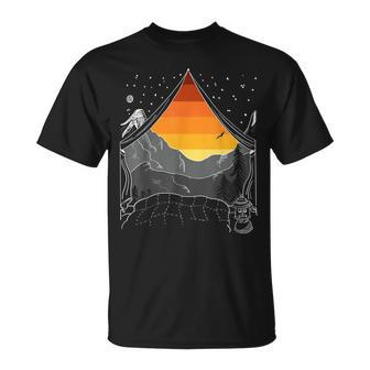 Camping In The Mountains At Dawn T-shirt - Thegiftio UK