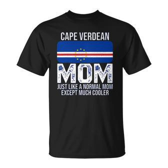 Cape Verdean Mom Cape Verde Flag Design For Mothers Day Unisex T-Shirt | Mazezy