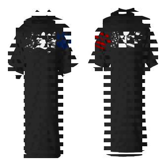 Cat Paw Red White Blue American Flag Patriotic 4Th Of July T-shirt - Thegiftio