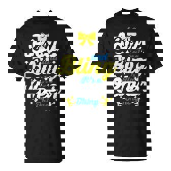 Cheerleading Cheerleader Bows And Bling Its A Cheer Thing T-shirt - Thegiftio