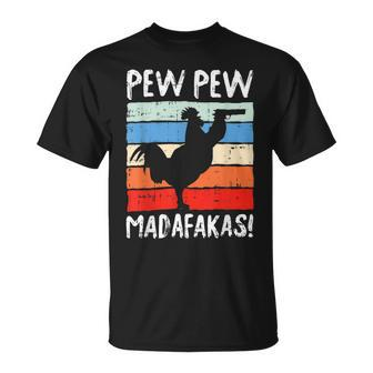 Chicken Chicken Chick Chick Madafakas Chicken Funny Rooster Cock Farmer Gift Unisex T-Shirt - Monsterry