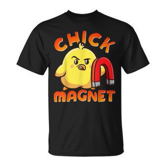 Chicken Chicken Chick Magnet Funny Halloween Costume Magnetic Little Chicken V4 Unisex T-Shirt - Monsterry