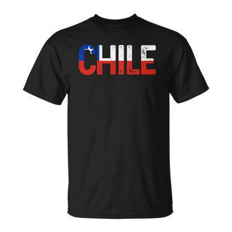 Chile Chilean Flag Vintage Pride Unisex T-Shirt | Mazezy