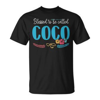 Coco Grandma Blessed To Be Called Coco T-Shirt - Seseable
