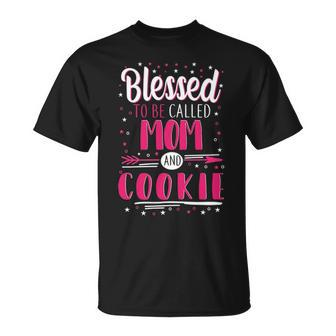 Cookie Grandma Blessed To Be Called Mom And Cookie T-Shirt - Seseable