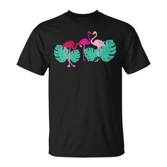 Cool Pink Flamingo Bird Love T-shirt - Thegiftio UK