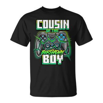 Cousin Of The Birthday Boy Matching Family Video Game Party Unisex T-Shirt - Seseable