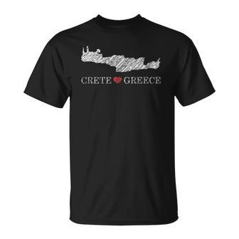 Crete Greece Greek Greece Map T-shirt - Thegiftio UK