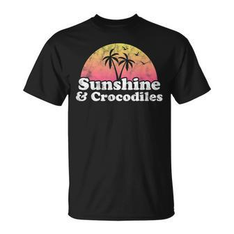Crocodile Sunshine And Crocodiles T-shirt - Thegiftio UK