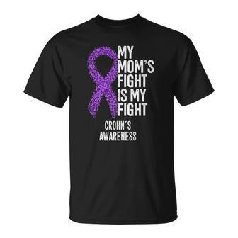 Crohns Disease My Moms Fight Is My Fight Crohns Awareness T-shirt - Thegiftio UK