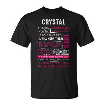 Crystal Name Crystal Name T-Shirt - Seseable