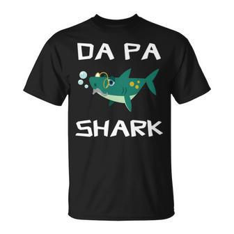 Da Pa Grandpa Da Pa Shark T-Shirt - Seseable