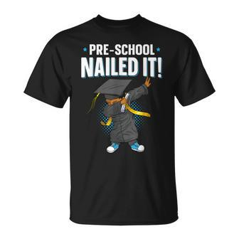 Dabbing Graduation Boy Preschool Nailed It Class Of 2022 V2 Unisex T-Shirt | Mazezy