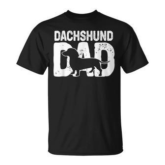Dachshund Dad Dog Lover Dachshund Father Dog Owner T-shirt - Thegiftio