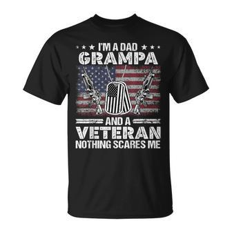 Im A Dad Grampa And A Veteran Retro Best Grampa Ever T-shirt - Thegiftio UK