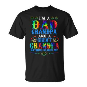 Im A Dad Grandpa And Great Grandpa Tie Dye Fathers Day T-shirt - Thegiftio UK