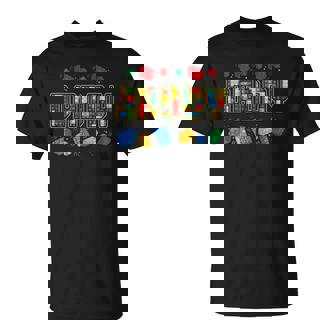 Daddy Brick Builder Blocks Master Builder Dad V2 T-shirt - Thegiftio