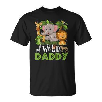 Daddy Of The Wild Zoo Safari Jungle Animal Funny Unisex T-Shirt | Mazezy