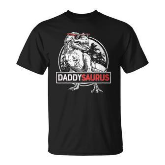 Daddy Saurusrex Dinosaur Men Fathers Day Family Matching Unisex T-Shirt | Mazezy CA
