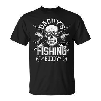 Daddys Fishing Buddy Fathers Day T Shirts Unisex T-Shirt - Monsterry DE