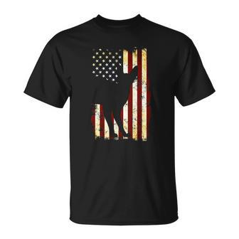 Devon Rex Silhouette American Flag 4Th Of July Unisex T-Shirt | Mazezy