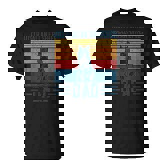 Dog Aussie Dad Vintage Australian Shepherd Dad T-shirt - Thegiftio