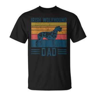 Dog Irish Wolfhound Dad Vintage Irish Wolfhound Dad T-shirt - Thegiftio UK