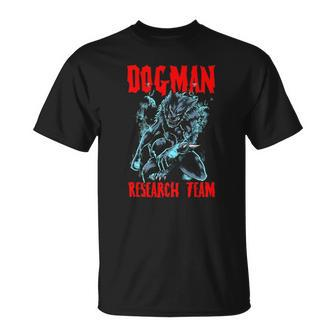 Dogman Research Team Cryptid Humanoid Animal Dog Man V2 T-shirt - Thegiftio UK