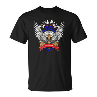 Donald Trump 2024 Ultra Maga Eagle Proud Unisex T-Shirt | Mazezy