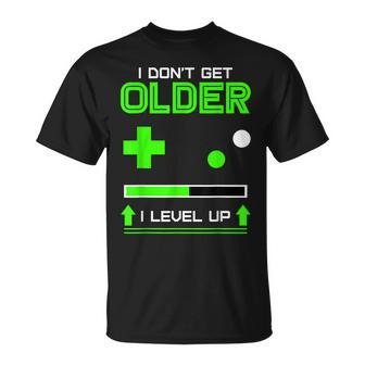 I Dont Get Older I Level Up Age Game Controller Idea T-shirt - Thegiftio UK